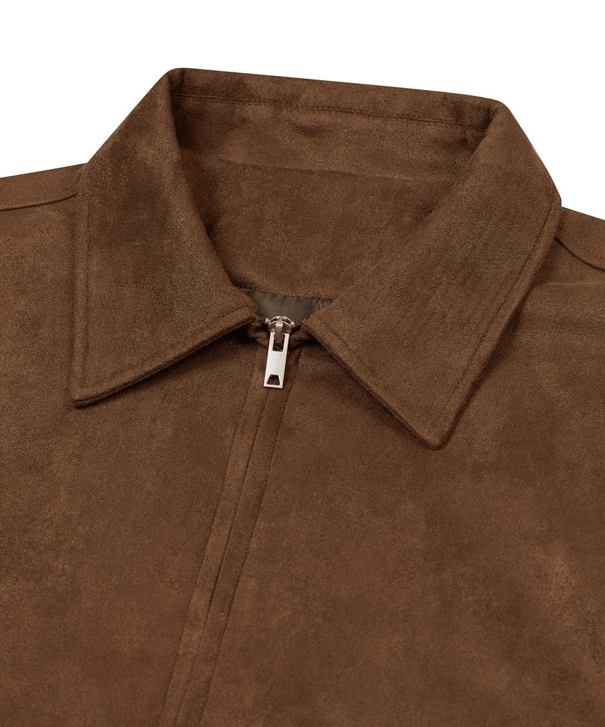 Standarderror 87-Stan009 [Renewal] Standard Blouson Suede Jacket Red Brown (C Type)