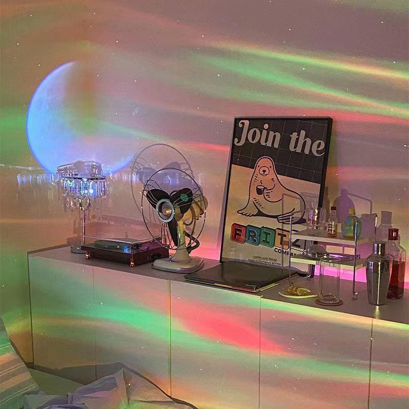 Verträumter Aurora Borealis Sternenhimmel Projektor für Schlafzimmer Ambiente Deko