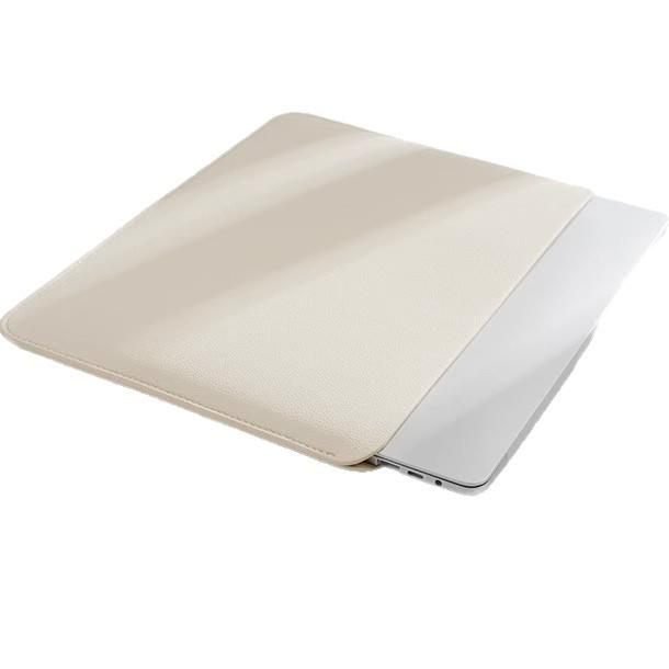 Lekki Minimalistyczny Wodoodporny Pokrowiec PU na Tablet i Laptop z Małym Wzorem Litchi