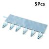 5Pcs Foldable Fabric Hanger Set Portable Multi Clothespin Coat Hanger for Travel Dormitory Quick Drying and Storage Solution
