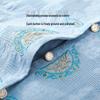 Mrs. Datang Women's Elegant Breathable Stand-Collar Shirt Set