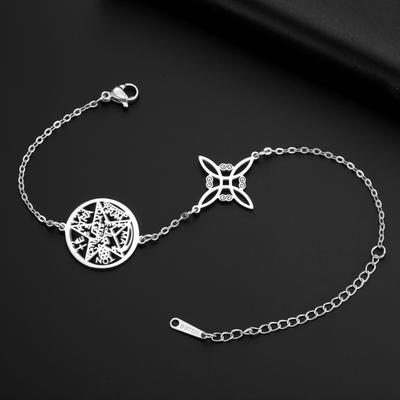 Jeshayuan Witch Knot Bracelet Je Hebrew Tetragrammaton Bracelet Witchcraft Pentagram Bracelet For Women Amulet Jewelry Gift