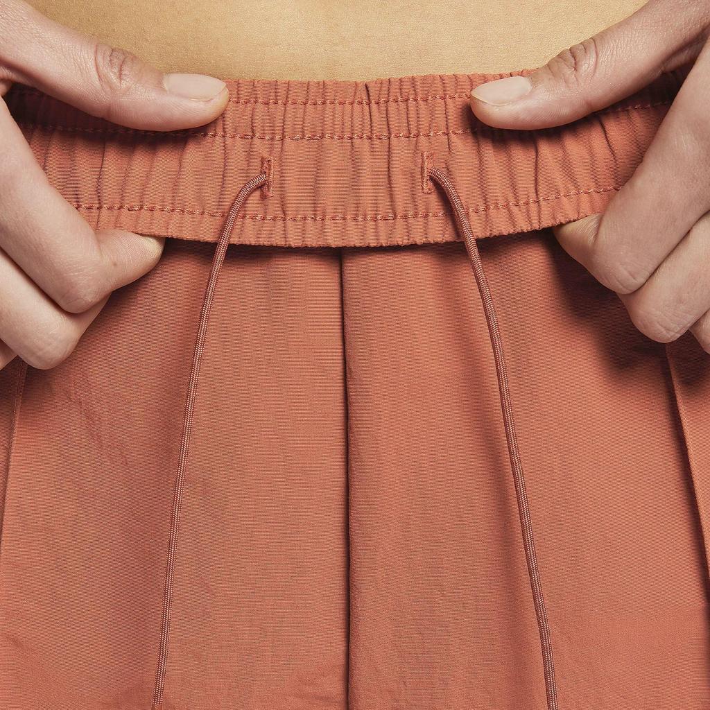 Nike Sportswear Everything Woven Solid Color Elastic Waist Loose Woven Casual Pants Women bottoms Sunrise-Yellow FQ3589-825