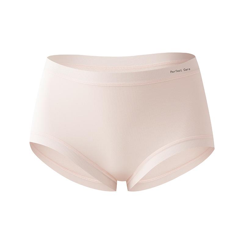 Plus Size Women's Spring and Autumn Cotton Mid Waist Traceless Panties