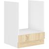 Low Oven Cabinet - Sonoma Oak Decor - L60xP48xH82 Cm - Worktop Not Included