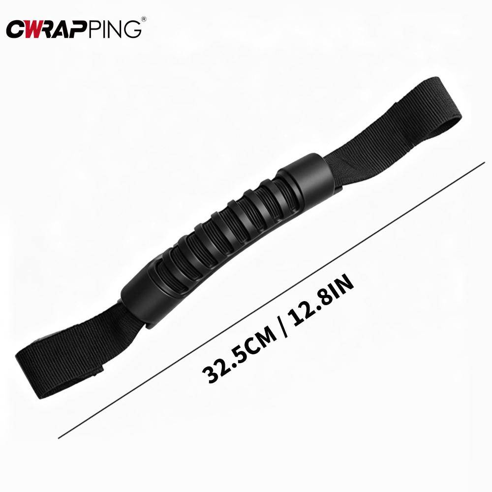 2Pcs Car Grab Door Handle Bar Paracord Grip Armrest Pulling Strip Headrest Rear Seat Back for Truck Car Interior Accessories