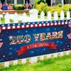250th Anniversary Banner 6.5x1.5ft 250 Years of Freedom American Patriotic Decoration