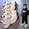 Gepolsterte Laufschuhe für Jungen, neue vielseitige Klettverschluss-Sneaker für Kinder für Herbst und Winter, modische Freizeitschuhe für Mädchen
