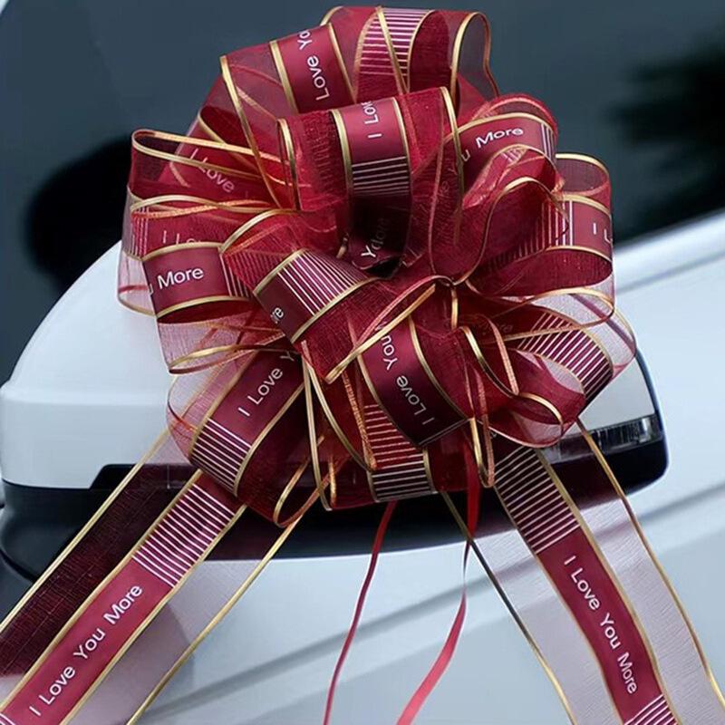 Luxury Wedding Car Decoration Ribbon and Flower Set