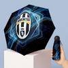 Juventus FC Pattern Printed Mini 5 Folds 8 Ribs Compact Umbrella Windproof Waterproof Lightweight Portable Folding