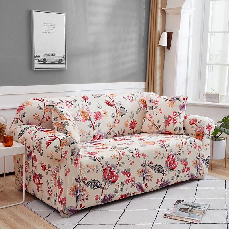 Printed Sofa Cover Stretch Couch Cover Sofa Slipcovers for Couches and Loveseats Washable  Furniture Protector for Pets Kids