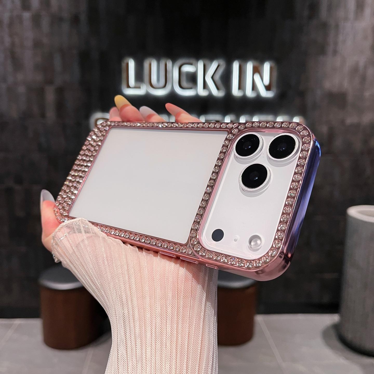

Роскошный Прозрачный Чехол Для Телефона С Алмазами и Блестками Для iPhone 13 14 15 16 17 Pro Max Plus Air Блестящий Бампер Задние Чехлы Обложка iPhone 15 Plus