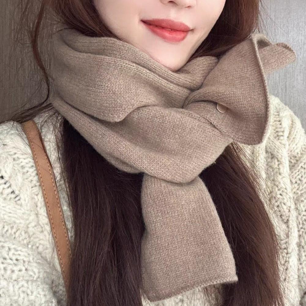 Keep Warm Winter Scarf Windproof Knitted Scarf Fashion Lady Shawl Wrap  Women