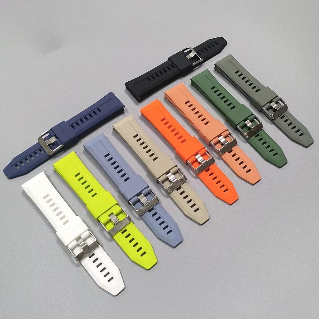 22mm Quick Release Silicone Strap For SUUNTO RACE 2 S/Run Watch Band For SUUNTO VERTICAL/OCEAN/9 PEAK PRO DLC/5 PEAK Bracelets