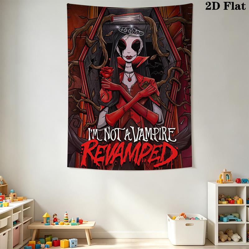 Gothic Vampire Pattern Home Decor Tapestry, Wall Hanging, Decorative RV Wall Cloth.ZGT0914190