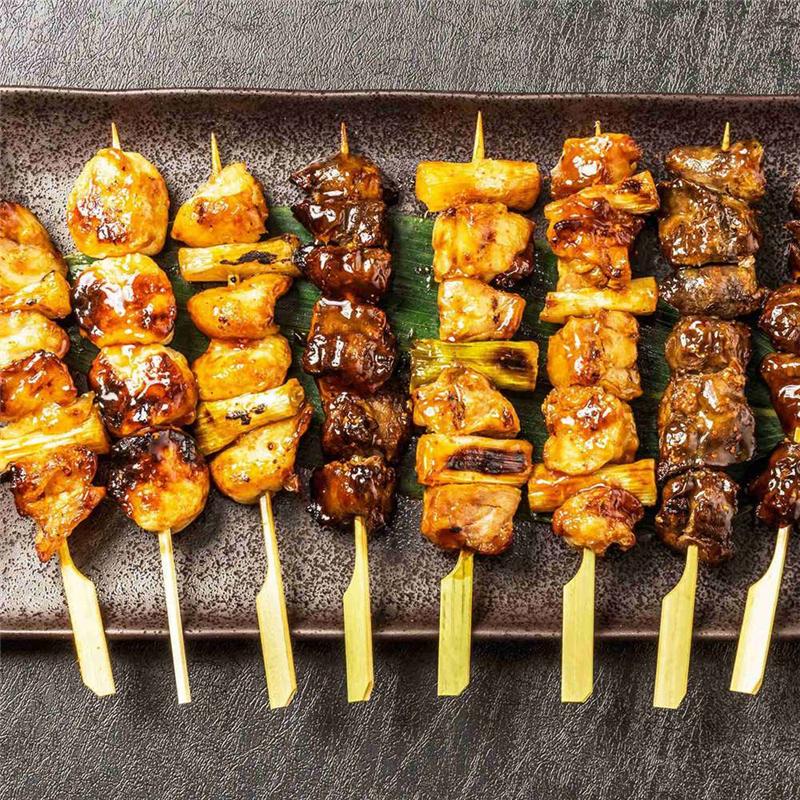 ABWR-1000Pcs Bamboo Paddle Skewers Barbecue Bamboo Skewers Cocktail Sticks For Barbeque Kebabs Cocktails Buffets Party 12Cm