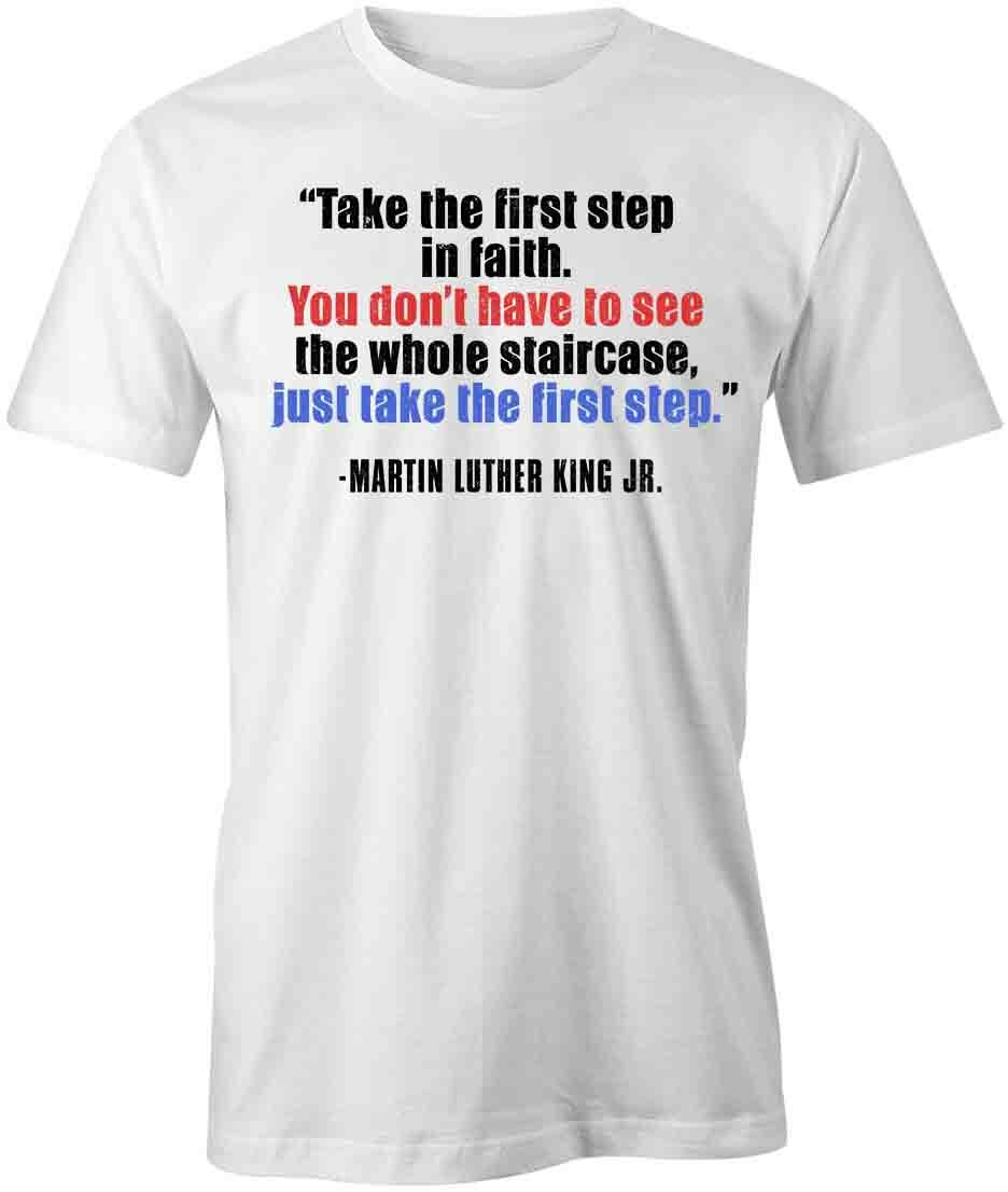 TAKE THE FIRST STEP IN FAITH TShirt Tee Short-Sleeved Cotton CLOTHING S1WCA343 XXXXL
