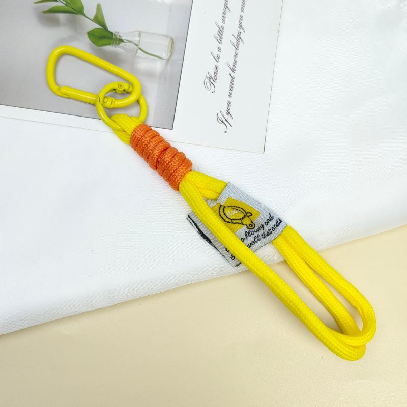 Keychain Lanyard: Color Block Knotted Woven Anti-Lost Phone Case Wrist Strap and DIY Jewelry Key Ring.