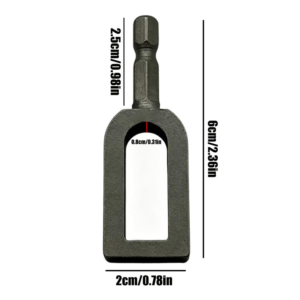 Wire Twister for Drill Hexagonal Cable Wrapping Bit Wire Twister Drill Bit for Pipe Chain Link Netting Installation Ranch