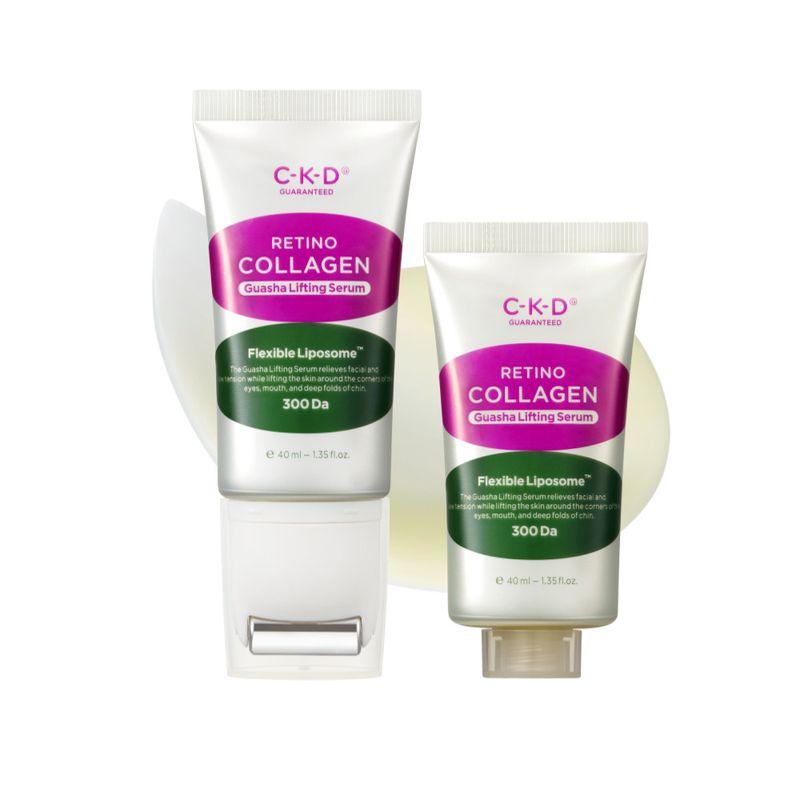 Retino Collagen Low Molecular Weight 300 Gua Sha Lifting Serum 40ml + Refill 40ml