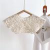 Women's Lace Knit Crochet Shawl Collar for Autumn/Winter - Stylish Neck Warmer & Dress Accessory