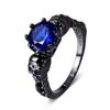 Skull ring for women, vintage zircon jewelry, fashion personality punk jewelry