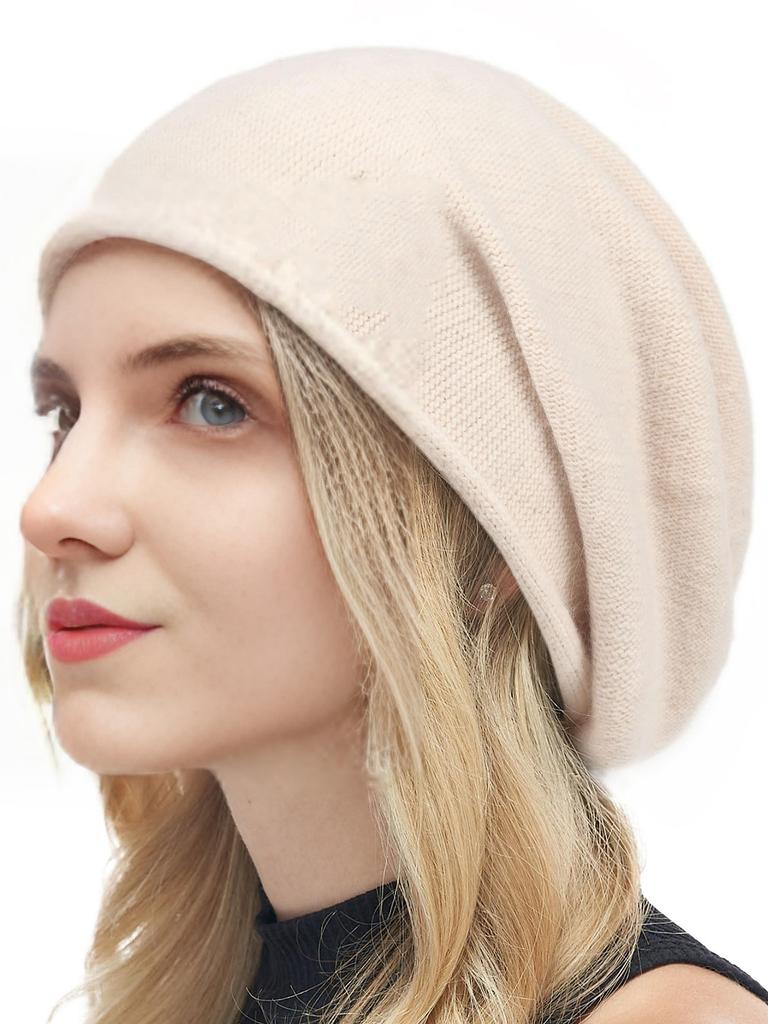Knitted Wool Beanies Hat For Women Winter Warm Soft Cashmere Blend Slouchy Cap Crimping Korea Fashion Elastic Skullies Girl Lady