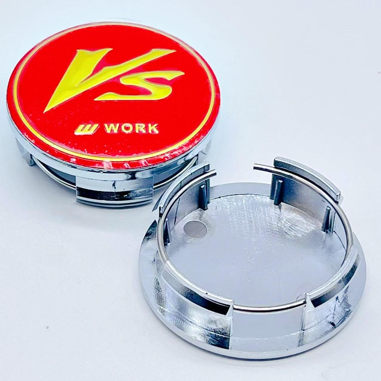 

4pcs/Set High Quality 57mm Car Wheel Hub Cover Center Caps for VS W Work Racing Styling Badge Stickers Emblem Accessories VS W Work&4pcs 57mm Cap