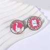 Amusing Weightlifting Animal Enamel Brooch Sturdy Alloy Sporty Accessory Gift