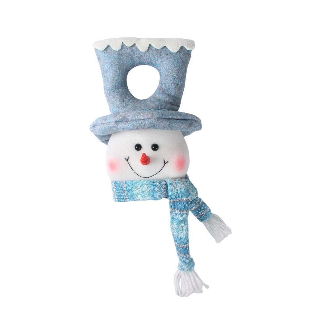 Christmas Lighted Snowman Ocean Style Blue Christmas Home Door Hanging Decoration
