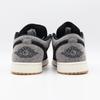 HJ4360-001 Nike Air Jordan 1 Low Dark Black Denim Light Smoke Grey Sail (Men's)