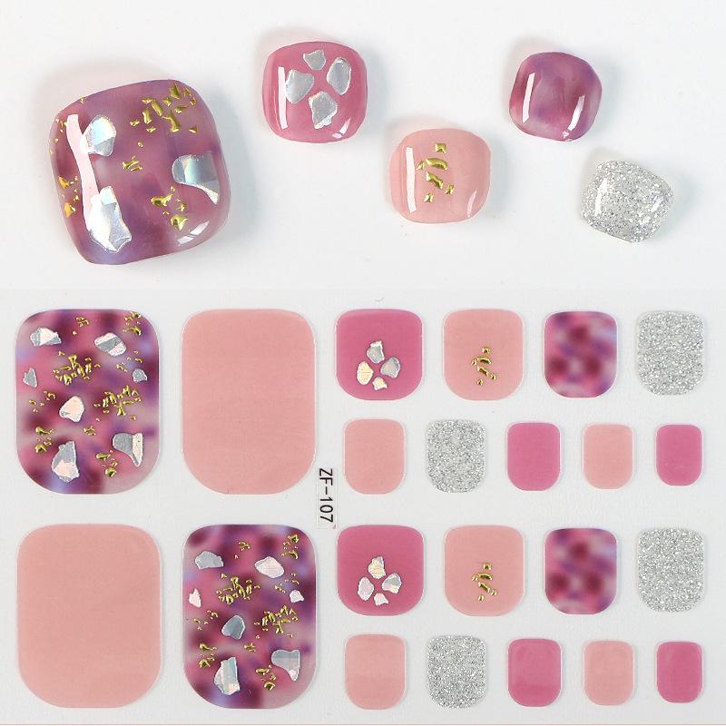 3D Αυτοκόλλητα Νυχιών με Μοτίβο Διαμαντιού: Αδιάβροχο, Μακράς Διάρκειας, Λευκαντικό για Πόδια