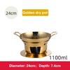 Dry pot Solid liquid Thickened stainless steel commercial pot Household suit pot big cooking Alcohol stove small hotpot