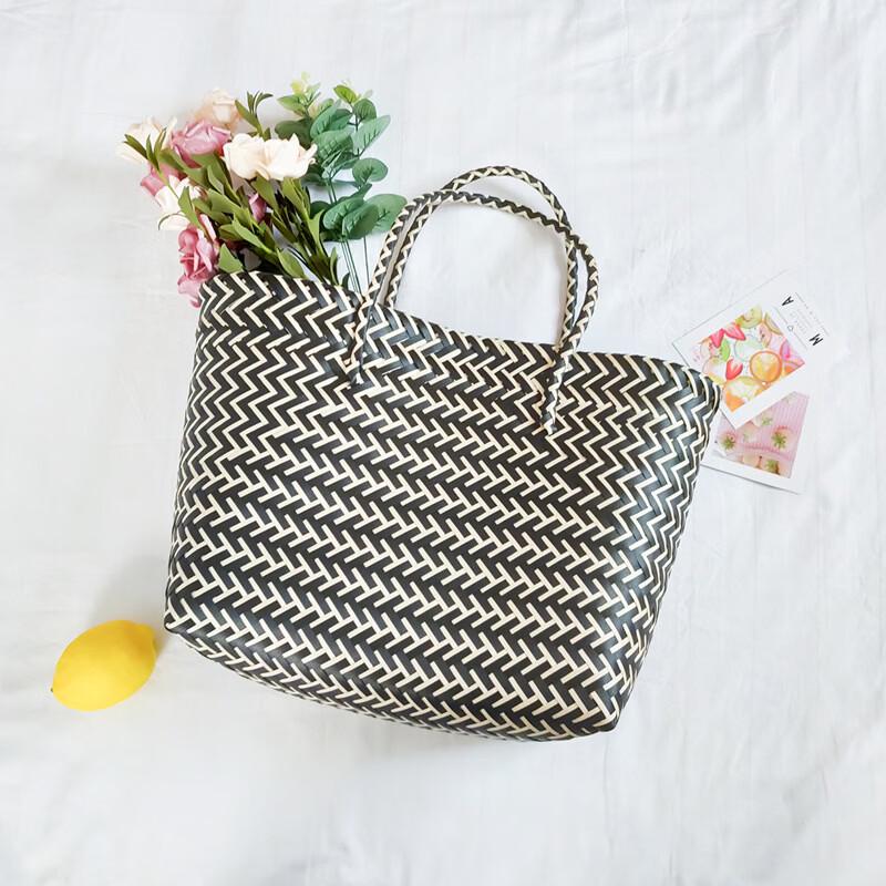 Hand-Woven Portable Picnic Shopping Basket