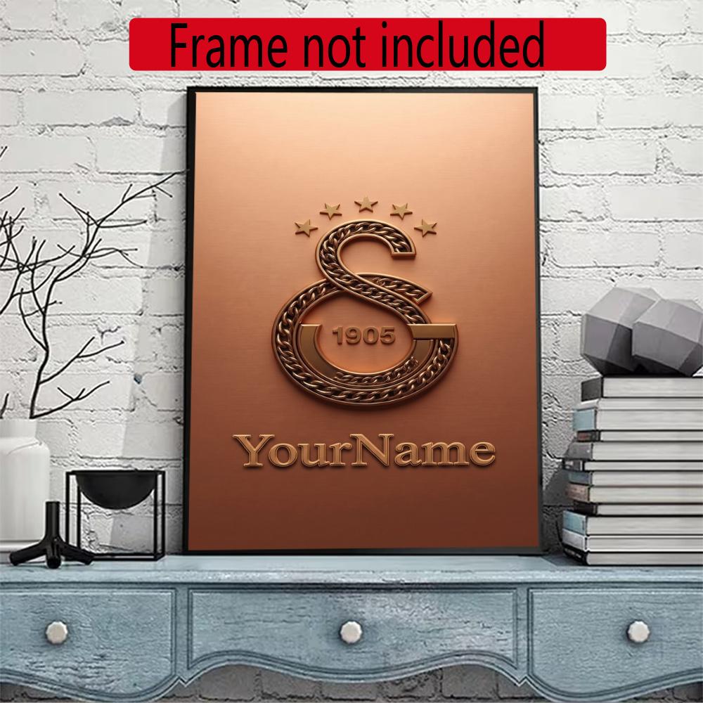 Galatasaray Personalized Name Diamond Paintings Mosaic Wall Round Diamond Art Painting Kits Embroidery Crystal Accessories Frameless