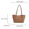 Woven Tote Bag for Women Large Woven Handbag Soft Leather Shoulder Bag Work Shopper Travel Tote Bag with Purse KTB