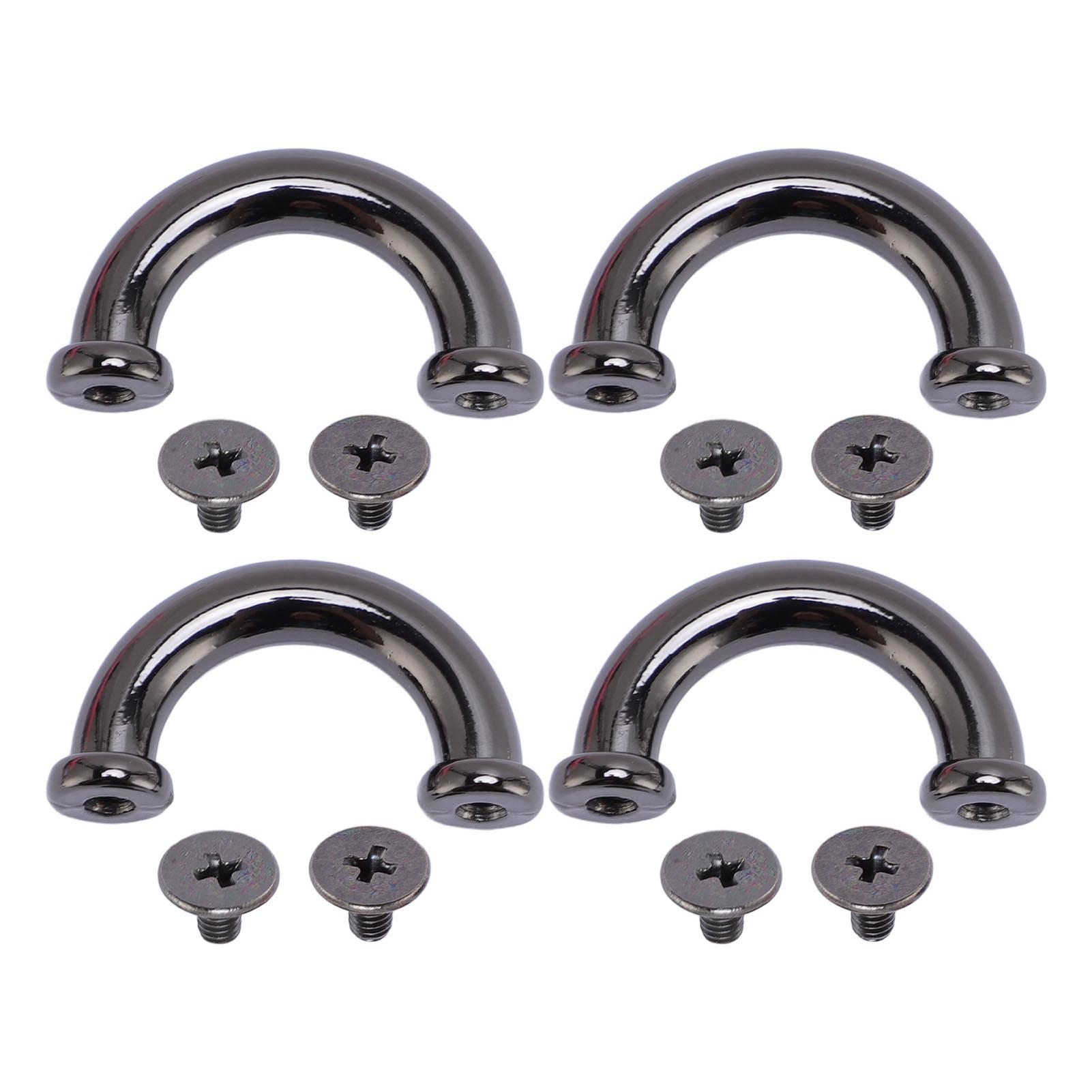 

14 комплектов D-образных соединительных колец с пряжкой, гальваническое покрытие, гладкий многофункциональный соединитель для сумок и цепочек