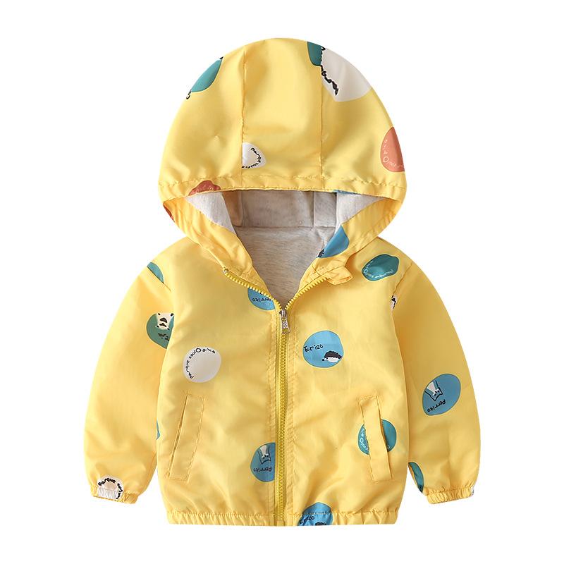 Children's Hooded Jacket Zipper Coat Top for Boys Kids Clothes