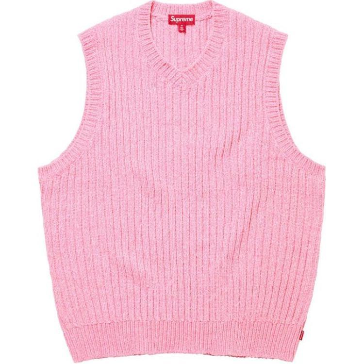 Supreme FW24 WEEK10 Chenille Sweater Vest Logo Unisex SUP-FW24-182