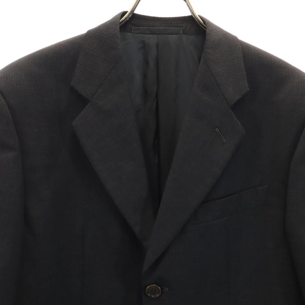 Armani Collezioni Made In Italy Striped Pattern Tailored Jacket 46 Gray Men's Used