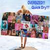 Doja Cat Print Beach Towel, Large Soft Quick Dry Towel for Beach Camping Swimming