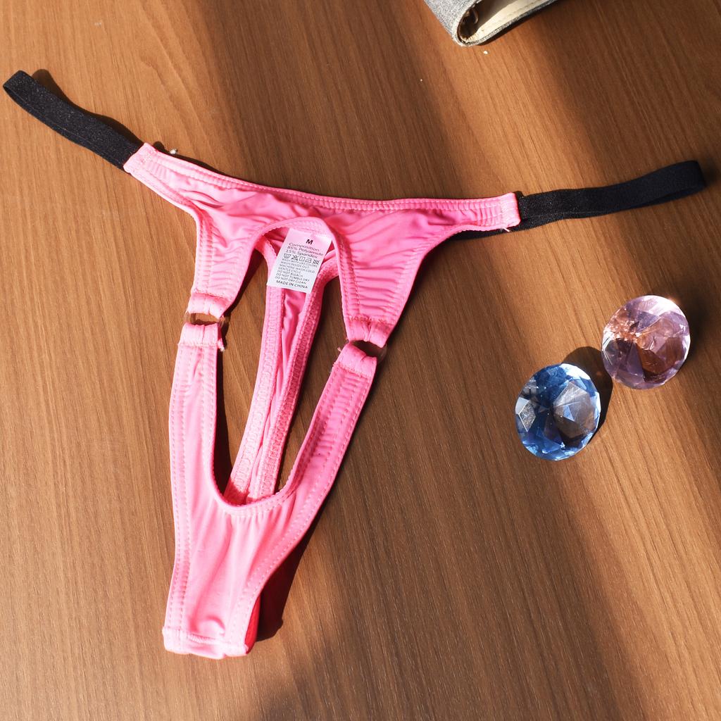 Penis Hole Underwear Erotic Panties For Men Sexy Cock Ring Underpants Male Sex G-String T-Back Thongs Ice Silk Erotic Lingerie