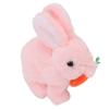   Bunny Toy Plush Interactive Easter Electronic Hopping Bunny Toy with Sound Wiggle Ears for Birthday Gift