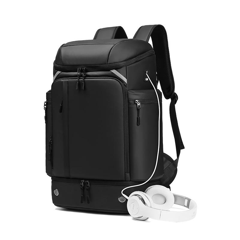 Men’s Large Capacity Sports Travel Backpack: Lightweight, Wet/Dry Separation, Business Trip & School Computer Bag