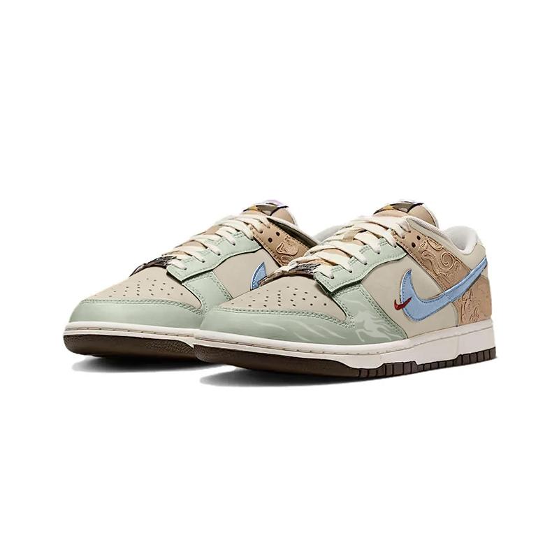 Nike Dunk Celadon Glaze Cloud Pattern, Premium Feel CNY Horse Year Limited, Fresh, Design Aesthetic Abrasion Resistant IQ1118-220(Team1625-)