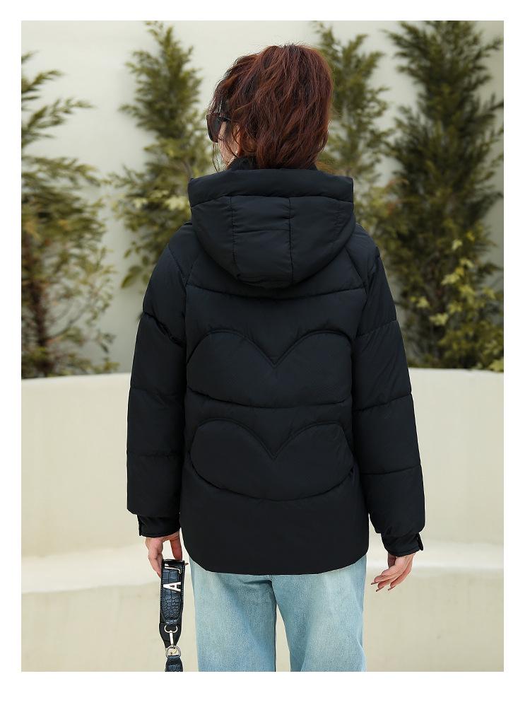 Damen 2025 Winter Verdickter Baumwollgepolsterter Daunenmantel - Koreanische Mode Locker Geschnitten, Kurze Kapuzenjacke.