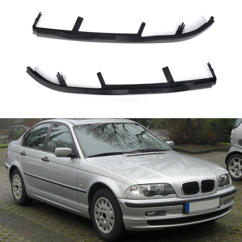 Headlight Lower Molding Trim for E46 4 DOOR 1998-2001 Replacement Front Bumper Filler Retainer Left/Right Side