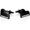 Black Piano Cufflinks X2 Psn330