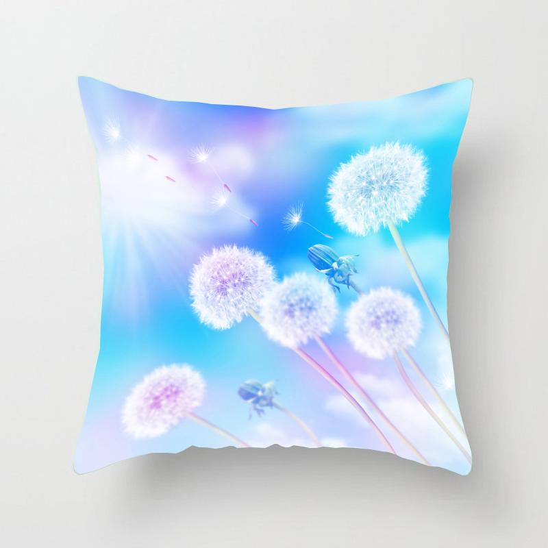 

Квадратна наволочка з малюнком кульбаби Автомобіль Диван Офісне крісло Наволочка Проста прикраса для дому Наволочка 45X45CM