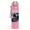 1PC Retro Band Black White Collage Poster Print 750ml Portable Sports Water Bottle Leakproof Gym Outdoor Travel Drink Cup